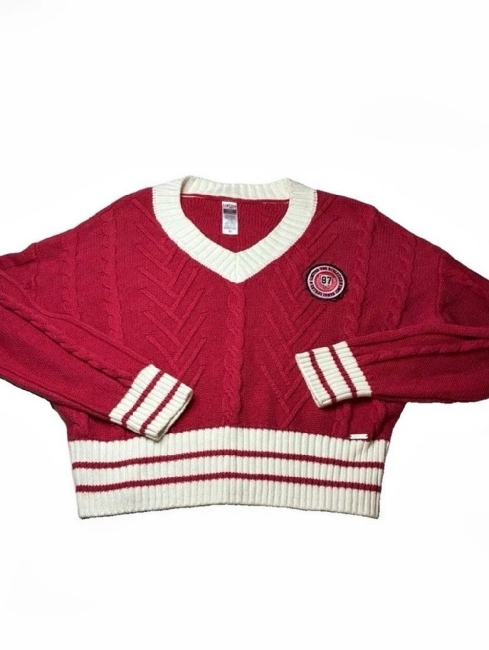 Limited Too V-Neck Color Block vintage Limited Too V-Neck Sweater Varsity Core Y
